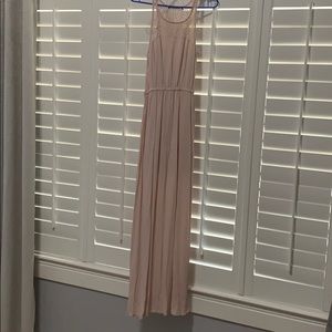 Maxi dress in dirty pink